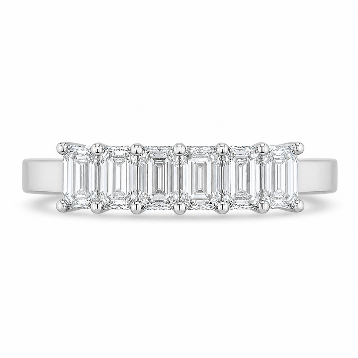 1.16 CT Lab-Grown Diamond Stackable Ring in 14K White Gold (D–F / VS1–VS2) from Diamond Studio
