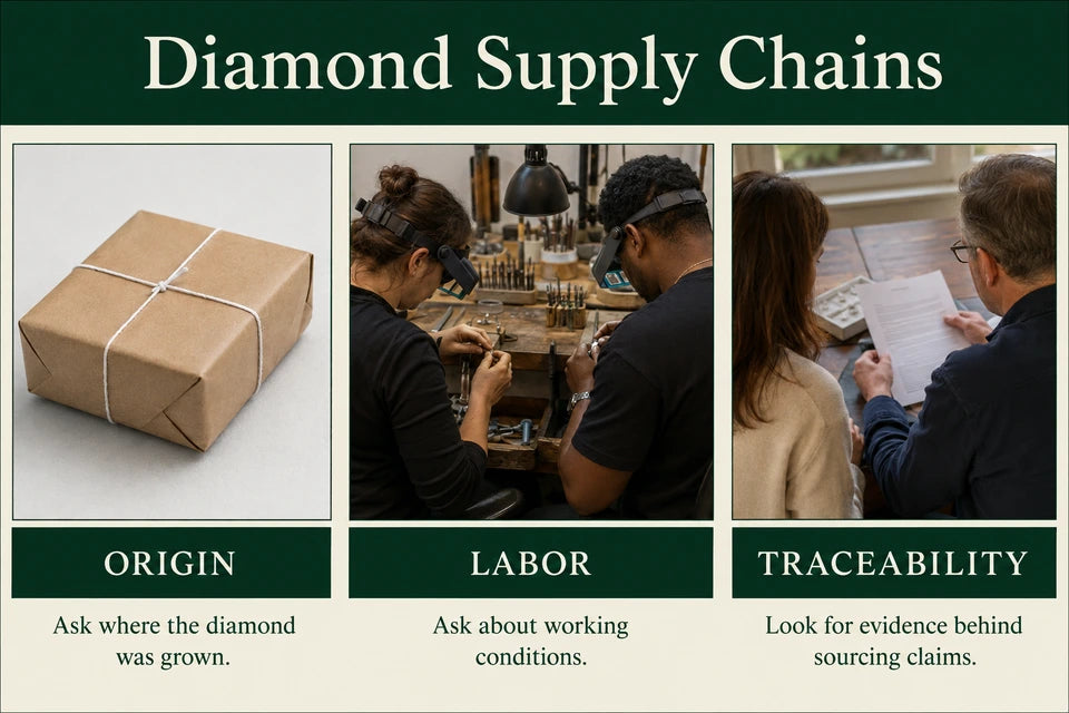 Are Lab-grown Diamonds 100% Conflict-free? Understanding the Ethical Supply Chain a Jeweler’s Direct Answer: Ask where the diamond was grown. Ask about working conditions.