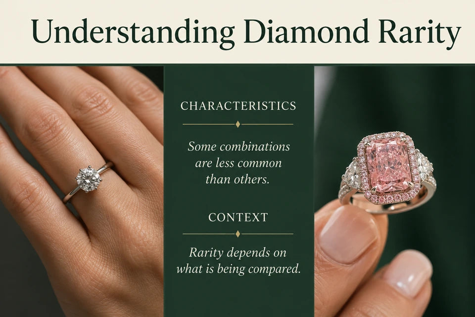 Are Diamonds Actually Rare?: Some combinations are less common than others. Rarity depends on what is being compared.