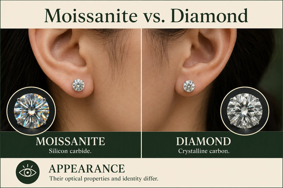 Moissanite vs. Diamond: Moissanite vs. Diamond Silicon carbide.