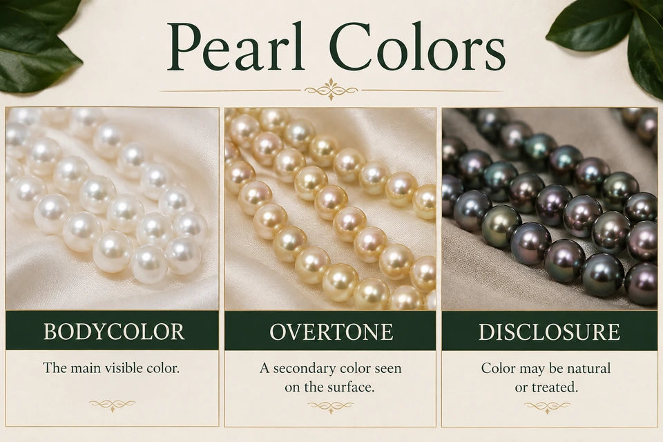 Pearl Colors Guide: The main visible color. A secondary color seen on the surface.