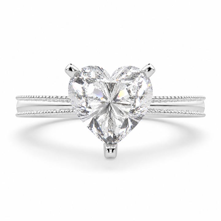Camilla 3 Carat Heart Cut Solitaire Engagement Ring