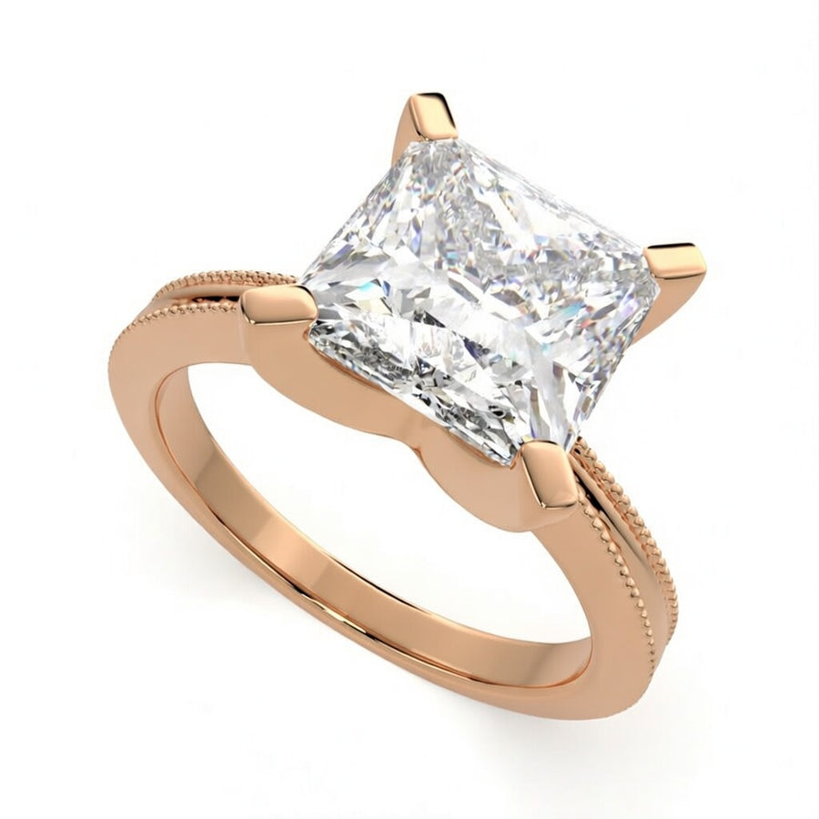 Camilla 2 Carat Princess Cut Solitaire Engagement Ring