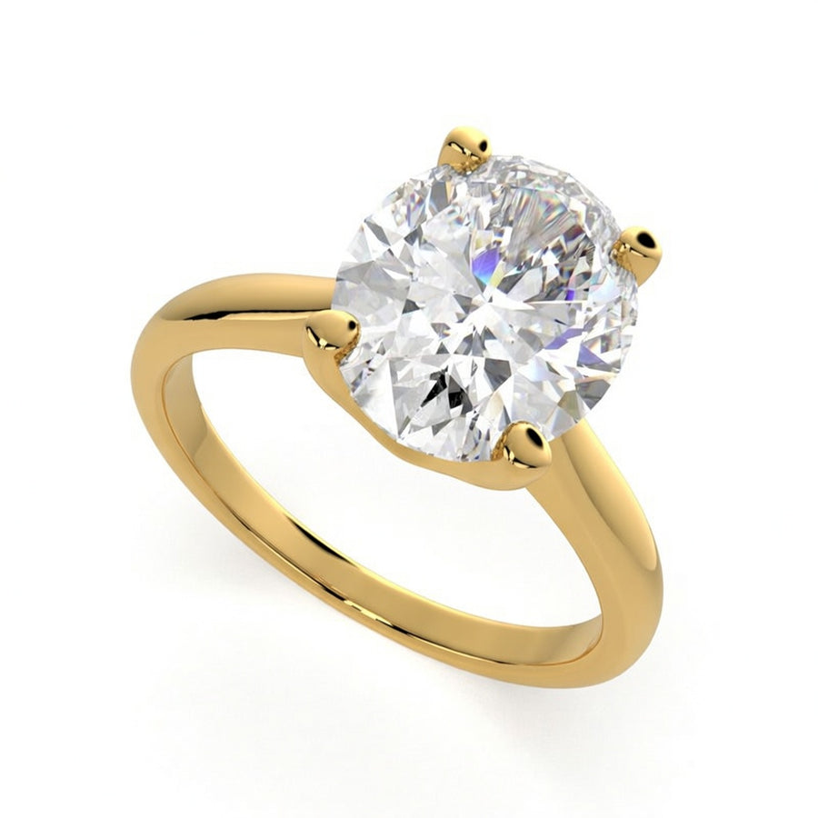 Juliana 3 Carat Oval Cut Classic Solitaire Engagement Ring