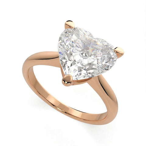 Juliana 3 Carat Heart Cut Classic Solitaire Engagement Ring