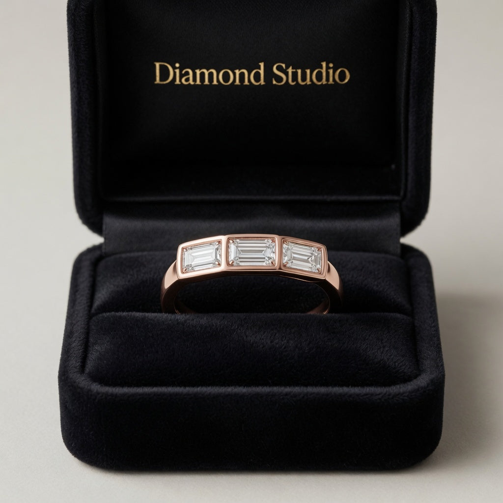 1.00 CT Lab-Grown Diamond Wedding Band Ring in 14K White Gold (D–F / VS1–VS2)