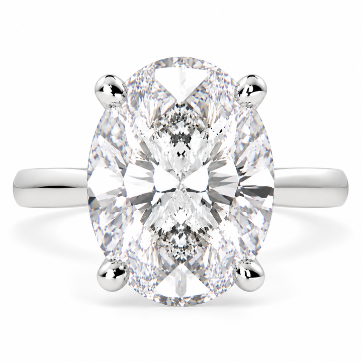 Juliana 7 Carat Oval Cut Classic Solitaire Engagement Ring