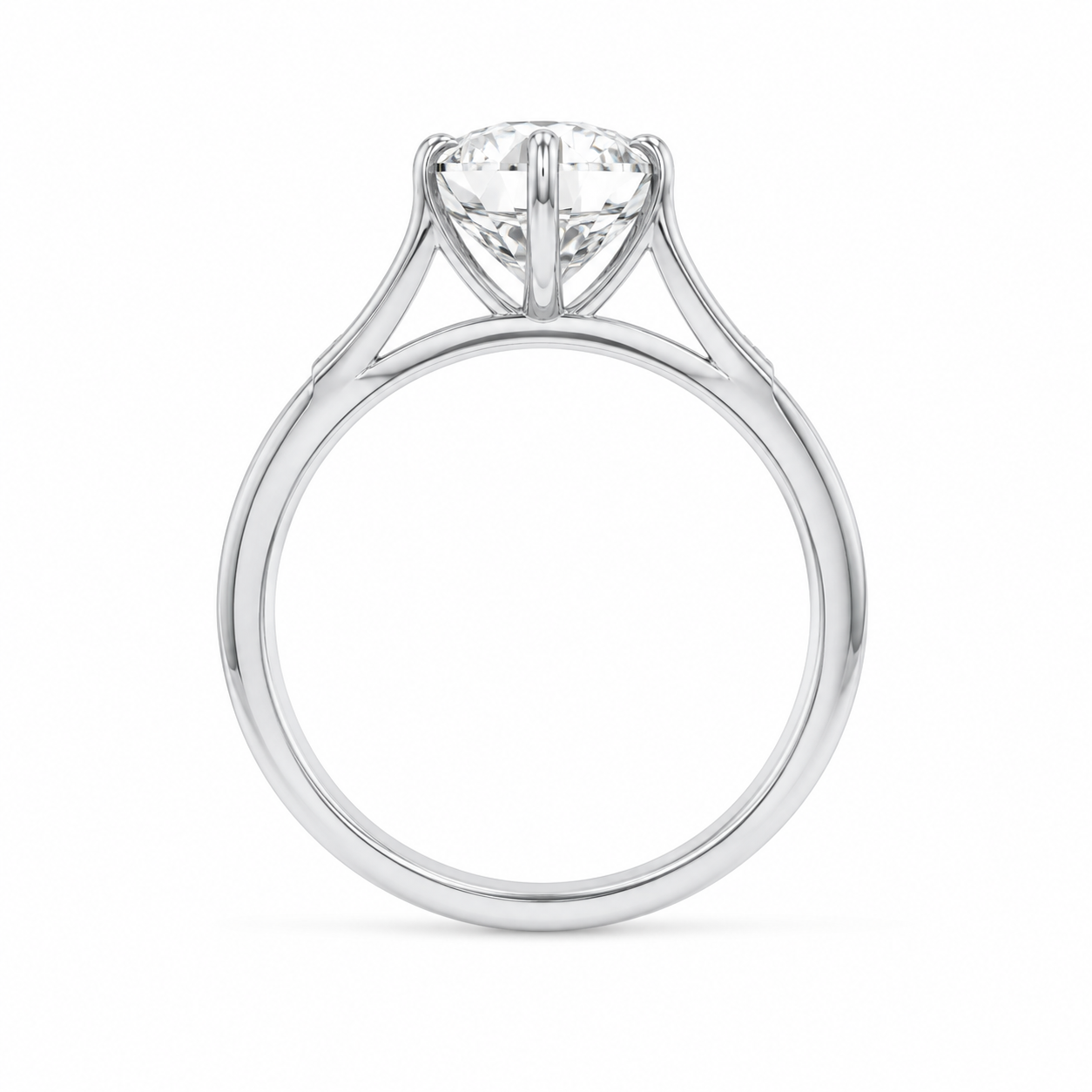 4.50 CT Asscher Cut Lab-Grown Diamond Engagement Ring in 14K White Gold – IGI Certified Vintage Triple Prong Statement Ring with Side Diamonds