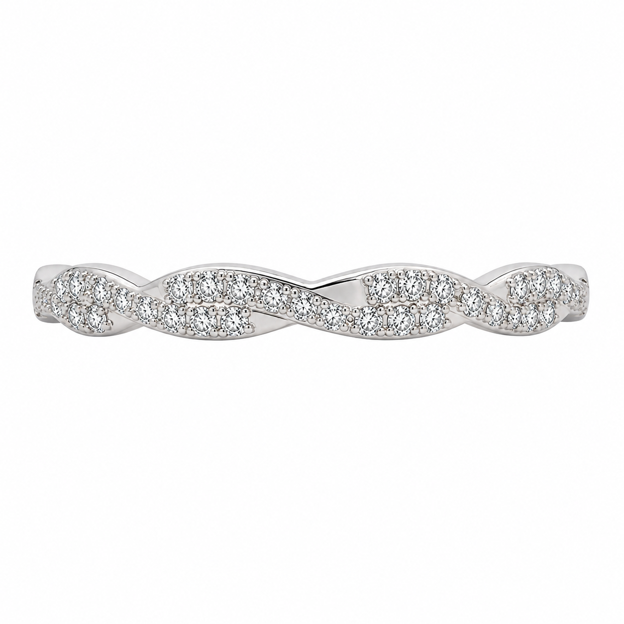 4.00 CT Radiant Cut Lab-Grown Diamond 2PCS Bridal Set in 14K White Gold – Crushed Ice Wedding Ring Design