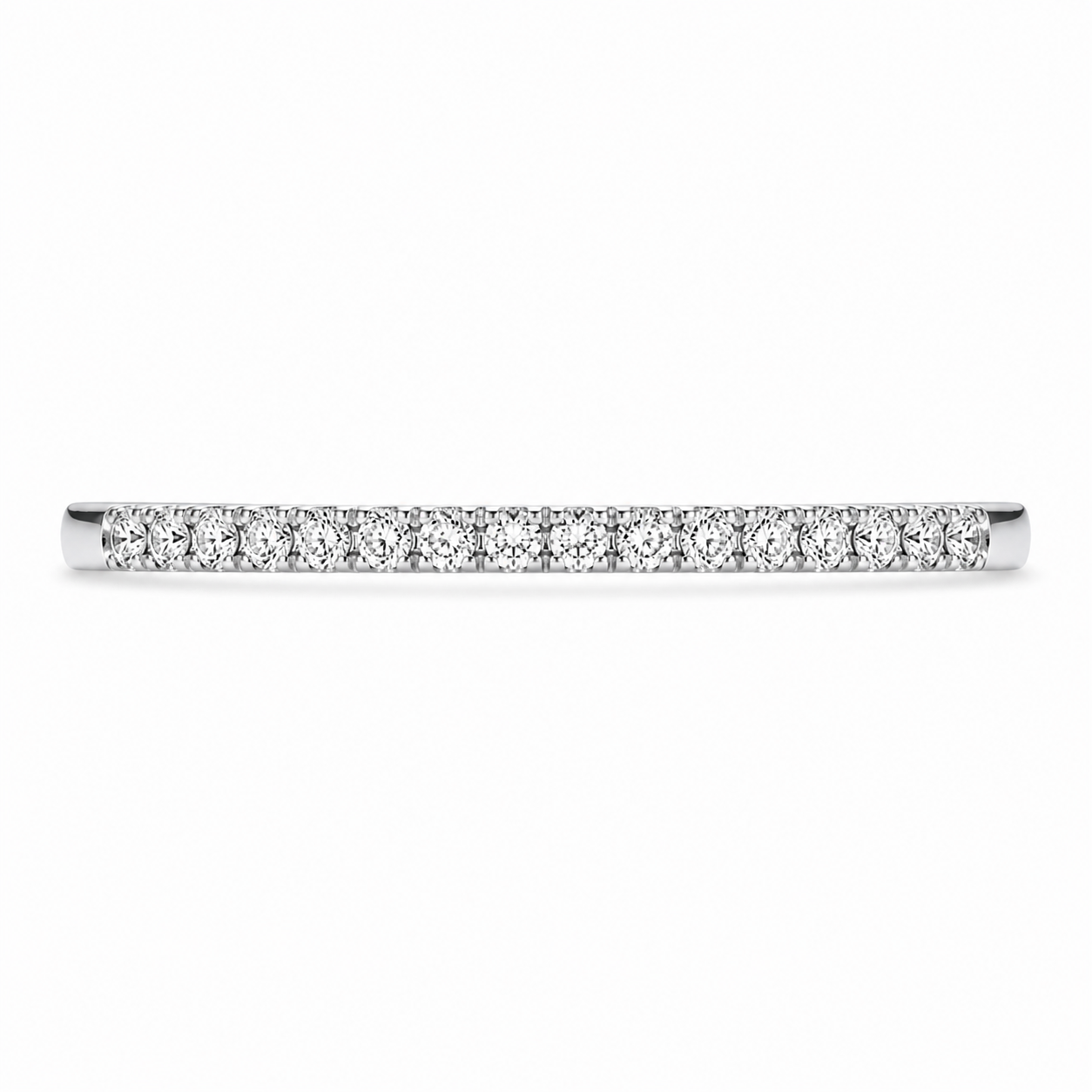 2.00 CT Emerald Cut Lab-Grown Diamond 2PCS Bezel Bridal Set in 14K White Gold – Minimalist Wedding Ring Design