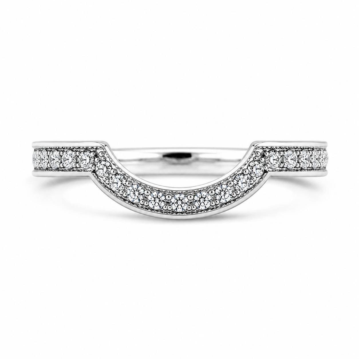 1.80 CT Round Lab-Grown Diamond Halo 2PCS Bridal Set in 14K White Gold – Luxury Wedding Ring Design