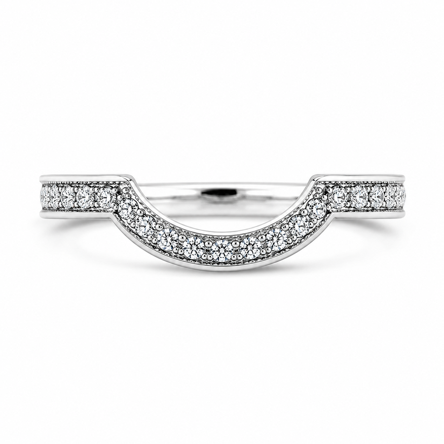 1.80 CT Round Lab-Grown Diamond Halo 2PCS Bridal Set in 14K White Gold – Luxury Wedding Ring Design