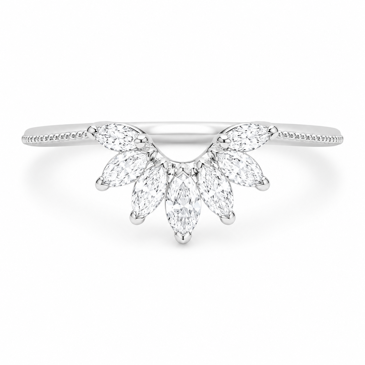 3.00 CT Oval Lab-Grown Diamond 2PCS Bridal Set in 14K White Gold – Vintage Cluster Wedding Ring Design