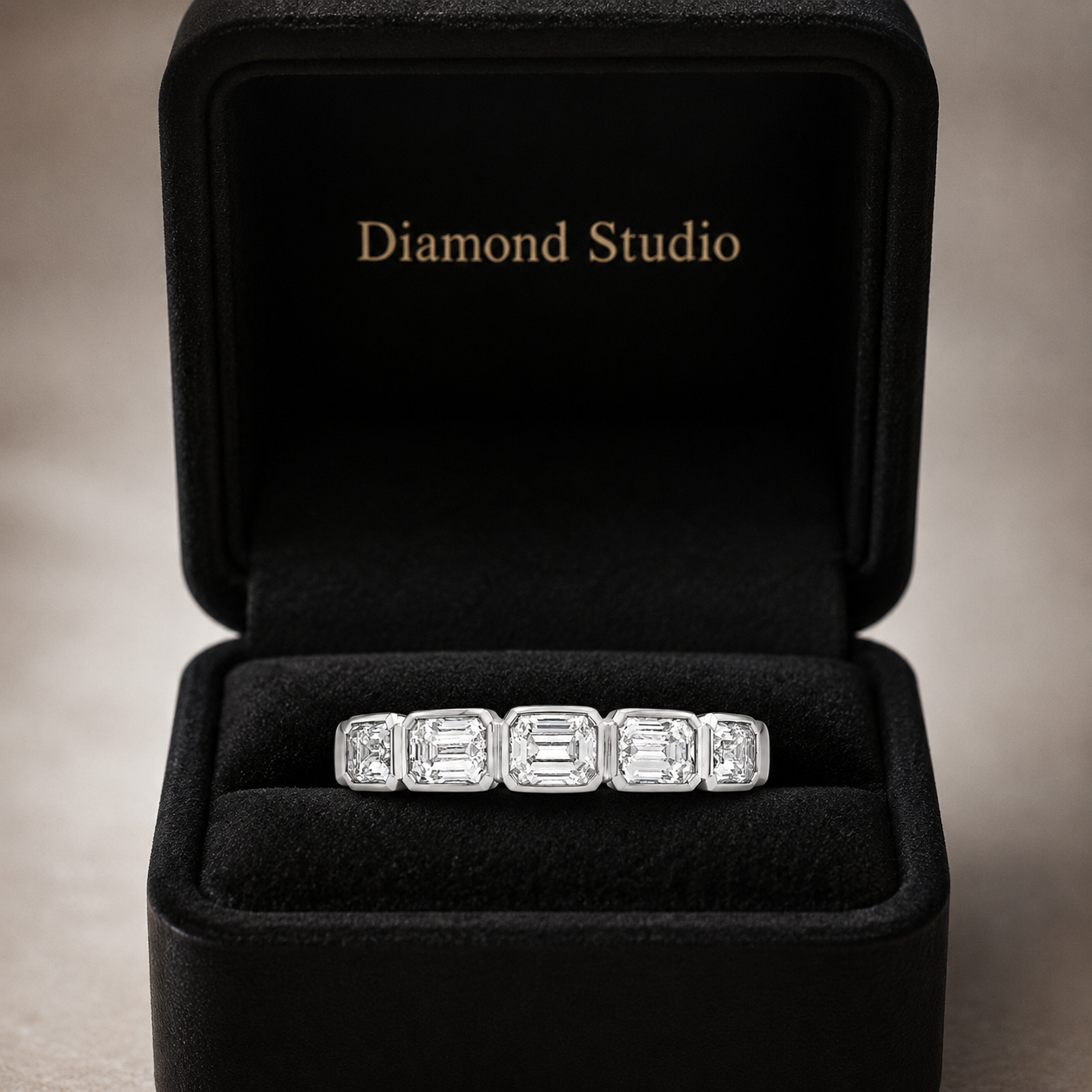 1.10 CT Lab-Grown Diamond Stackable Fashion Ring in 14K White Gold (D–F / VS1–VS2)