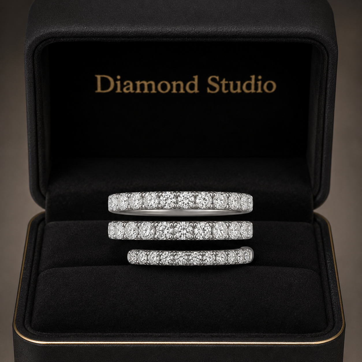 1.60 CT Lab-Grown Diamond Fashion Ring in 14K White Gold (D–F / VS1–VS2)