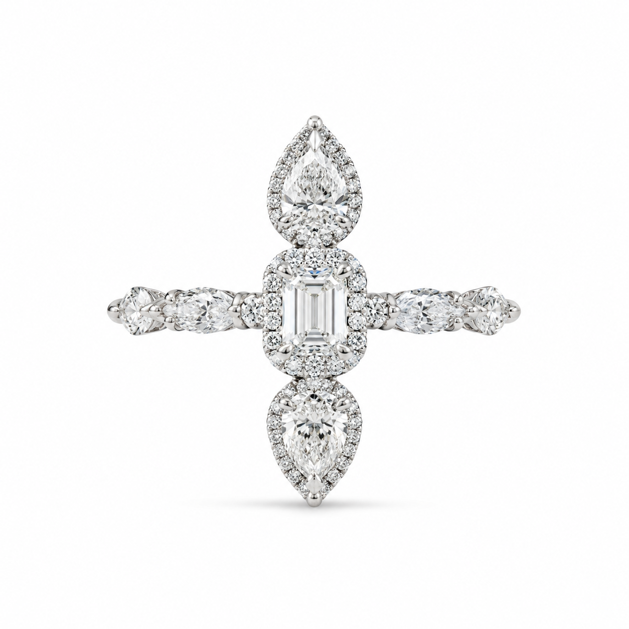 1.30 CT Lab-Grown Diamond Band Ring in 14K White Gold (Dâ€“F / VS1â€“VS2) from Diamond Studio