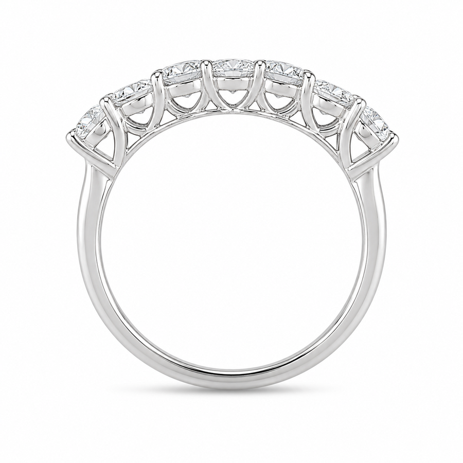 2.20 CT Lab-Grown Diamond Band Ring in 14K White Gold (D–F / VS1–VS2)