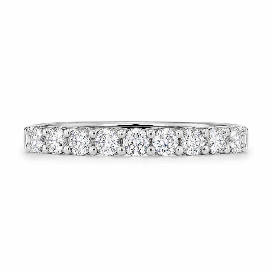 1.50 CT Lab-Grown Diamond Fashion Ring in 14K White Gold (D–F / VS1–VS2)