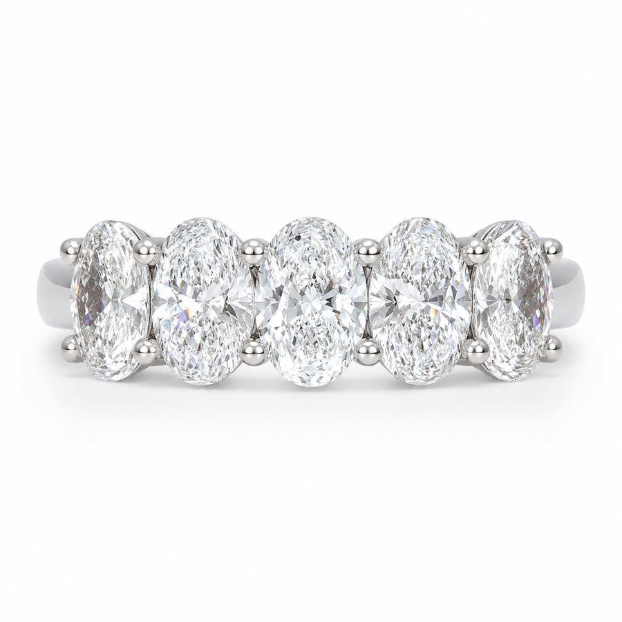 2.70 CT Lab-Grown Diamond Fashion Ring in 14K White Gold (D–F / VS1–VS2)