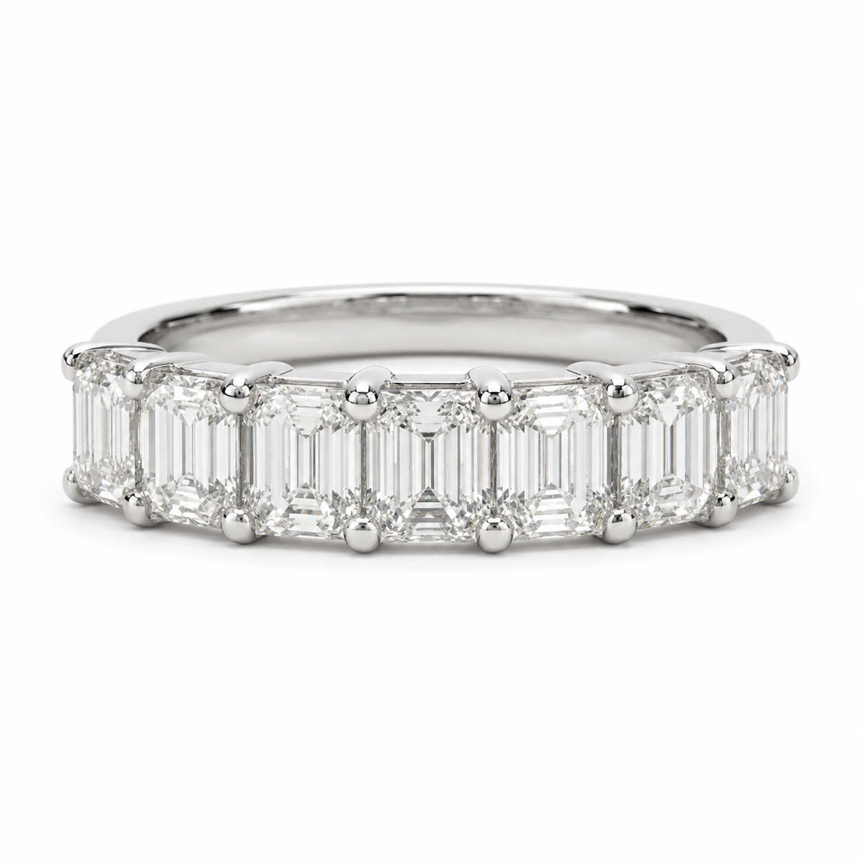 Diamond Half Eternity Ring 3.91 Carat Yellow Gold 14K from Diamond Studio