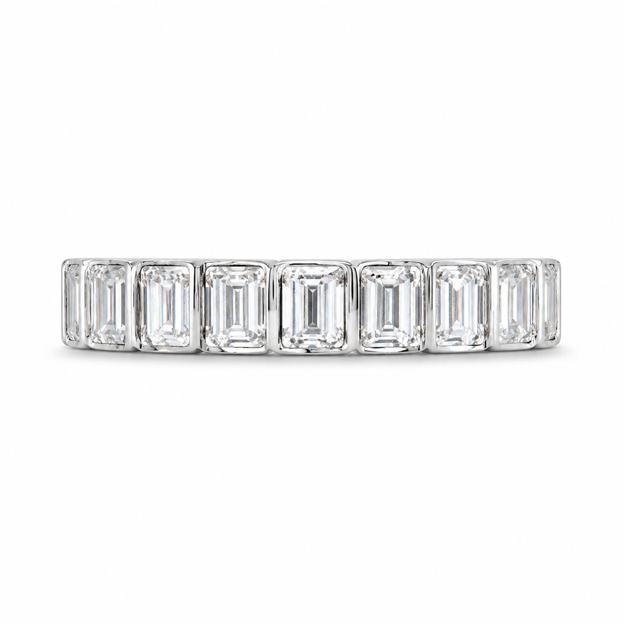 2.16 CT Lab-Grown Diamond Eternity Ring in 14K White Gold (Dâ€“F / VS1â€“VS2) from Diamond Studio