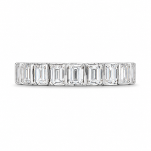 2.16 CT Lab-Grown Diamond Eternity Ring in 14K White Gold (D–F / VS1–VS2)