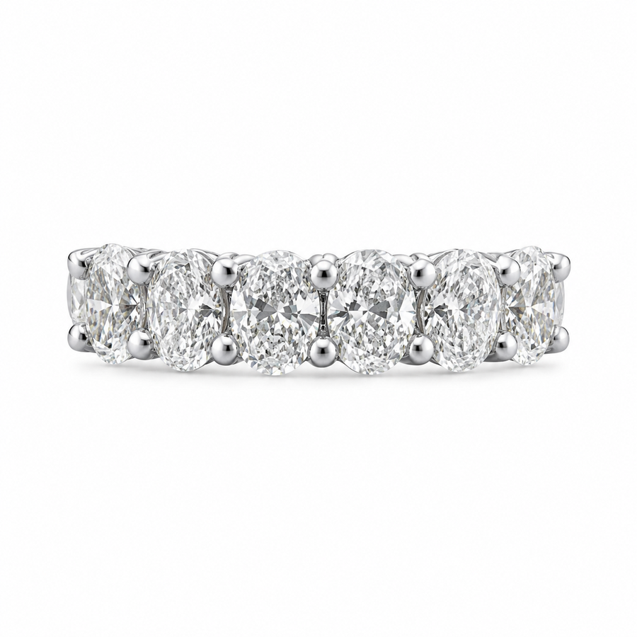 1.14 CT Lab-Grown Diamond Stackable Ring in 14K White Gold (D–F / VS1–VS2)