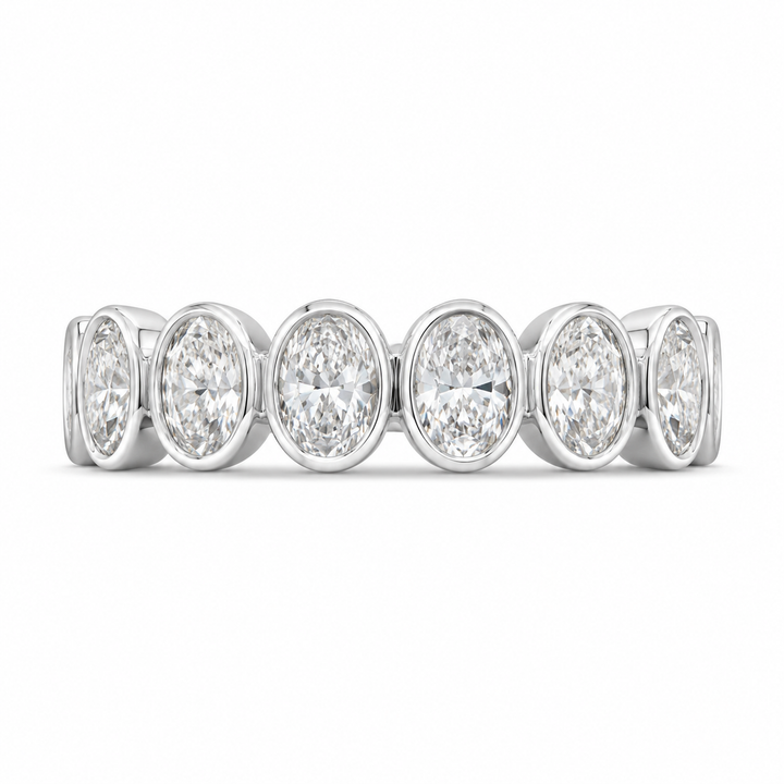 4.12 CT Lab-Grown Diamond Eternity Ring in 14K White Gold (Dâ€“F / VS1â€“VS2) from Diamond Studio