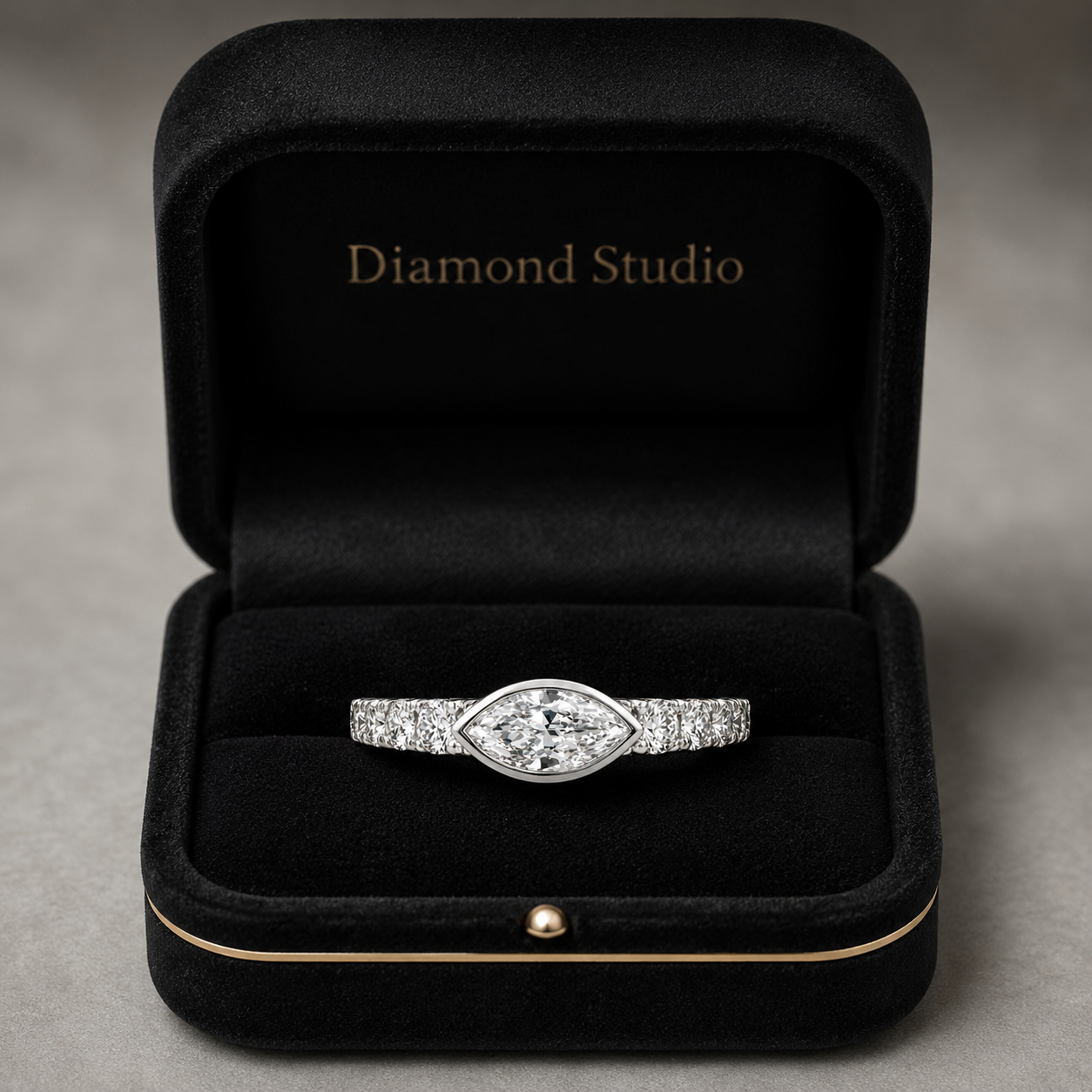 1.00 CT Lab-Grown Diamond Stackable Fashion Ring in 14K White Gold (D–F / VS1–VS2)