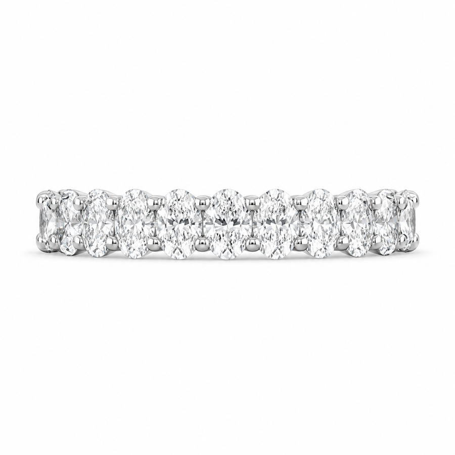 1.73 CT Lab-Grown Diamond Eternity Ring in 14K White Gold (D–F / VS1–VS2)
