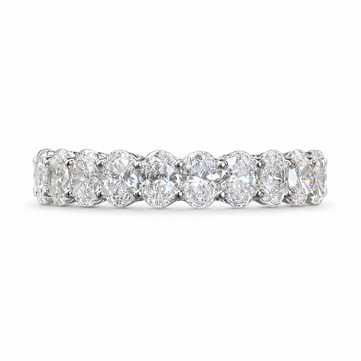 3.41 CT Lab-Grown Diamond Eternity Ring in 14K White Gold (Dâ€“F / VS1â€“VS2) from Diamond Studio