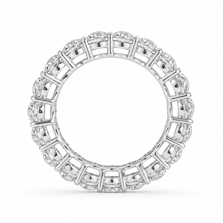 2.74 CT Lab-Grown Diamond Eternity Ring in 14K White Gold (D–F / VS1–VS2)