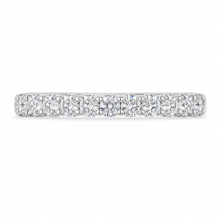1.00 CT Lab-Grown Diamond Half Eternity Ring in 14K White Gold (Dâ€“F / VS1â€“VS2) from Diamond Studio