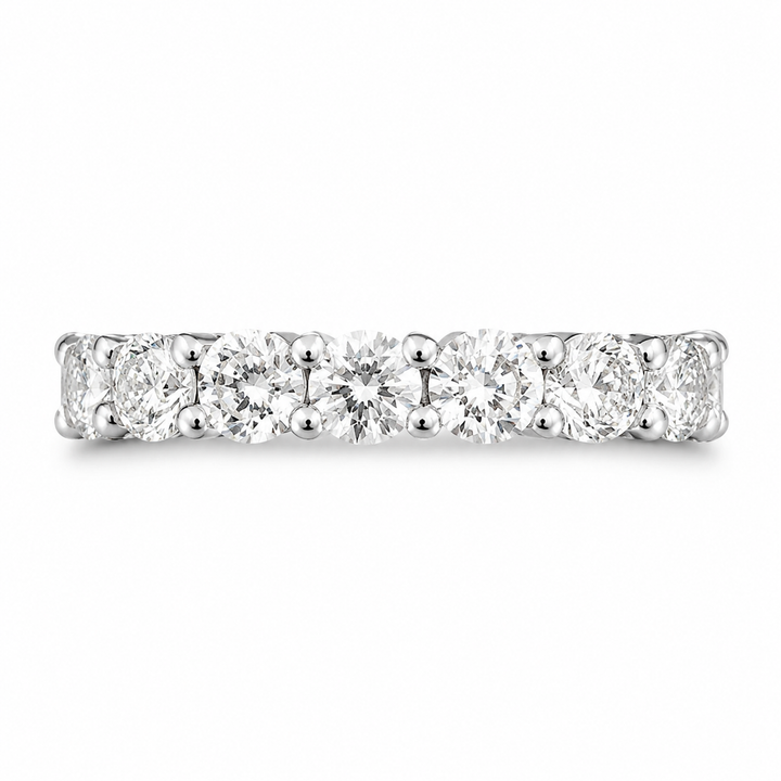 3.54 CT Lab-Grown Diamond Eternity Band in 14K White Gold (Dâ€“F / VS1â€“VS2) from Diamond Studio