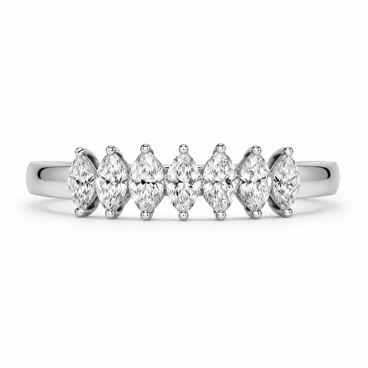1.00 CT Lab-Grown Diamond Stackable Ring in 14K White Gold (Dâ€“F / VS1â€“VS2) from Diamond Studio