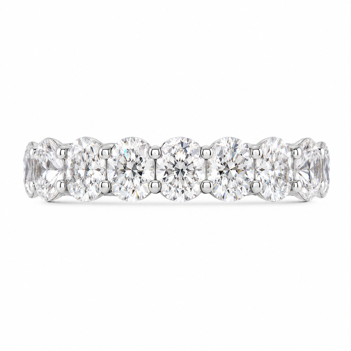 6.31 CT Lab-Grown Diamond Eternity Ring in 14K White Gold (Dâ€“F / VS1â€“VS2) from Diamond Studio