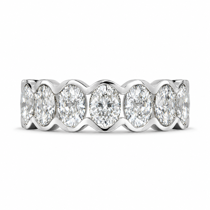 3.78 CT Lab-Grown Diamond Eternity Ring in 14K White Gold (Dâ€“F / VS1â€“VS2) from Diamond Studio