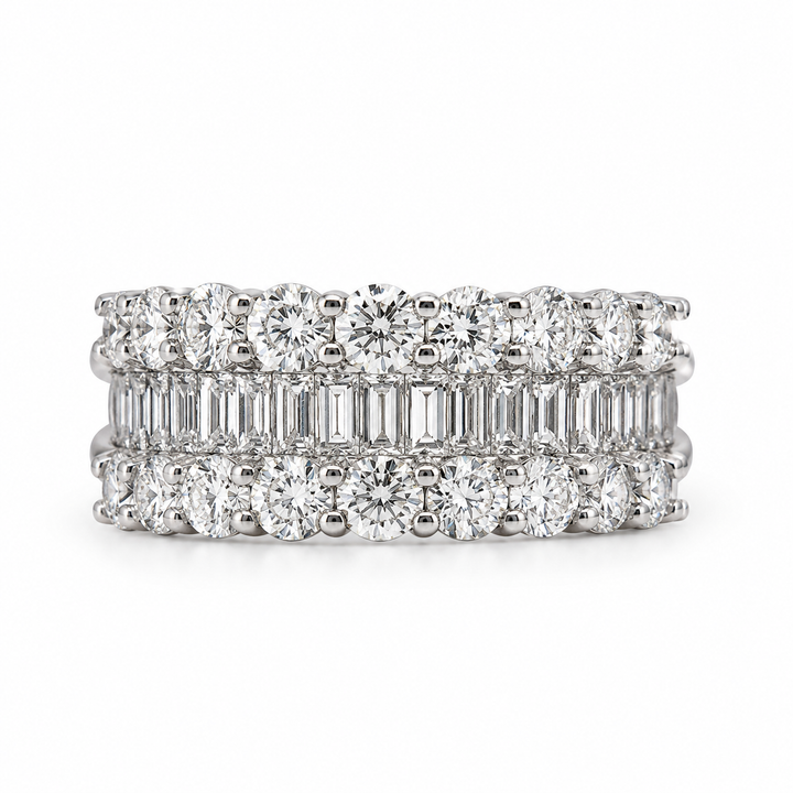 1.96 CT Lab-Grown Diamond Band Ring in 14K White Gold (Dâ€“F / VS1â€“VS2) from Diamond Studio