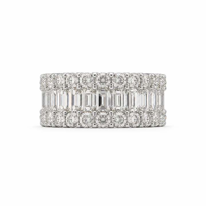 1.59 CT Lab-Grown Diamond Band Ring in 14K White Gold (Dâ€“F / VS1â€“VS2) from Diamond Studio