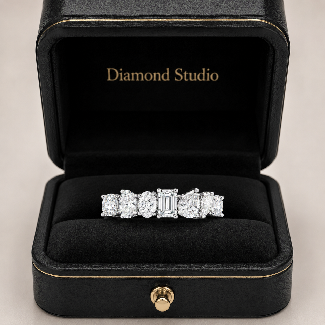 1.10 CT Lab-Grown Diamond Stackable Fashion Ring in 14K White Gold (D–F / VS1–VS2)