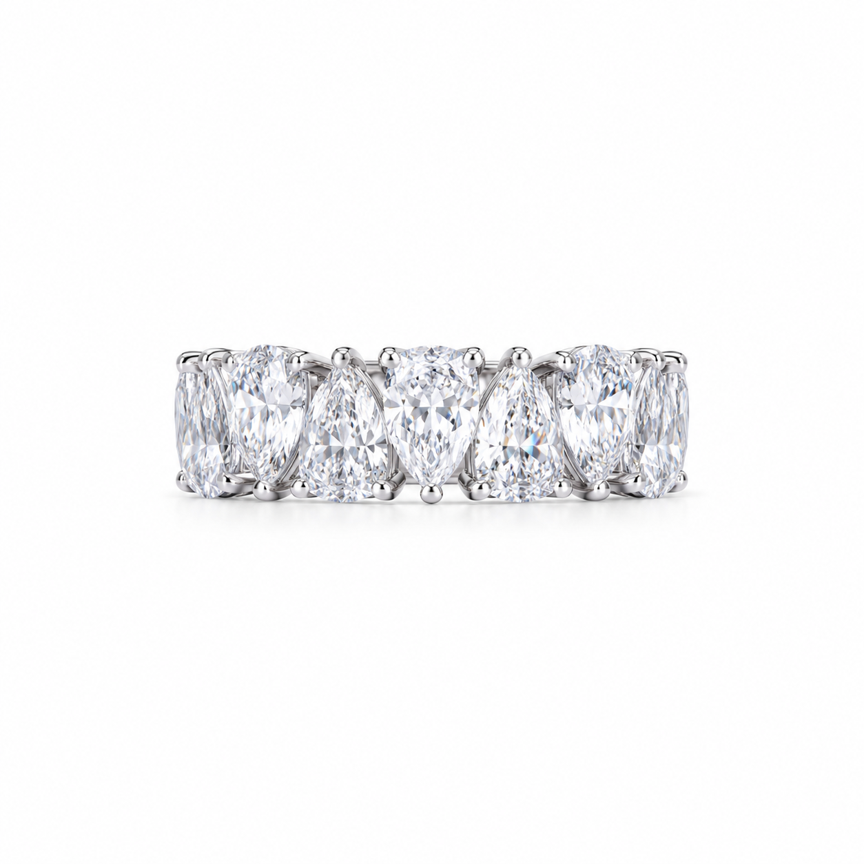 2.72 CT Lab-Grown Diamond Stackable Ring in 14K White Gold (D–F / VS1–VS2)