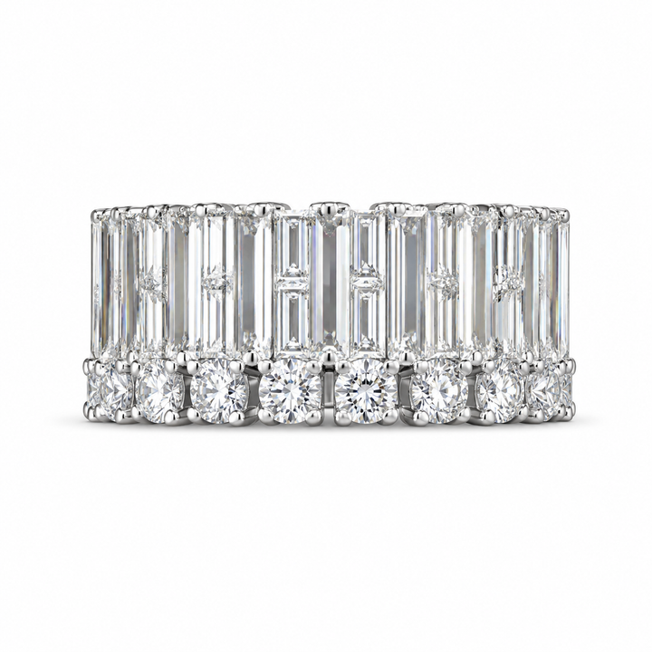 1.32 CT Lab-Grown Diamond Band Ring in 14K White Gold (Dâ€“F / VS1â€“VS2) from Diamond Studio