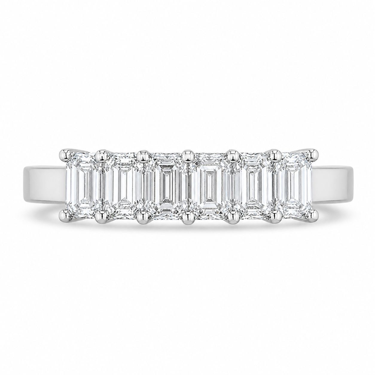 1.16 CT Lab-Grown Diamond Stackable Ring in 14K White Gold (Dâ€“F / VS1â€“VS2) from Diamond Studio