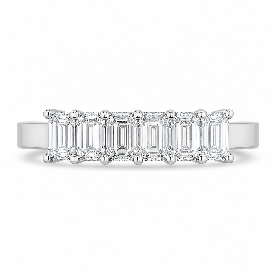 1.16 CT Lab-Grown Diamond Stackable Ring in 14K White Gold (D–F / VS1–VS2)