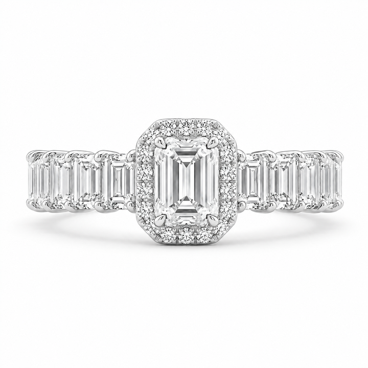 1.50 CT Lab-Grown Diamond Band Fashion Ring in 14K White Gold (Dâ€“F / VS1â€“VS2) from Diamond Studio