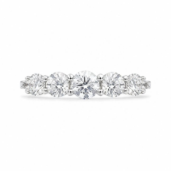 1.30 CT Lab-Grown Diamond Stackable Fashion Ring in 14K White Gold (Dâ€“F / VS1â€“VS2) from Diamond Studio