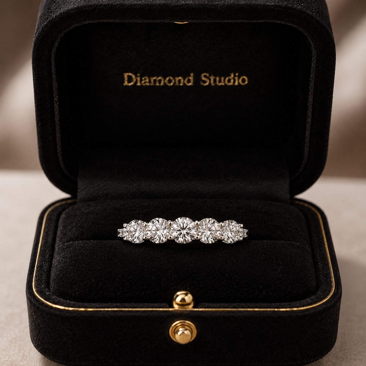1.30 CT Lab-Grown Diamond Stackable Fashion Ring in 14K White Gold (D–F / VS1–VS2)