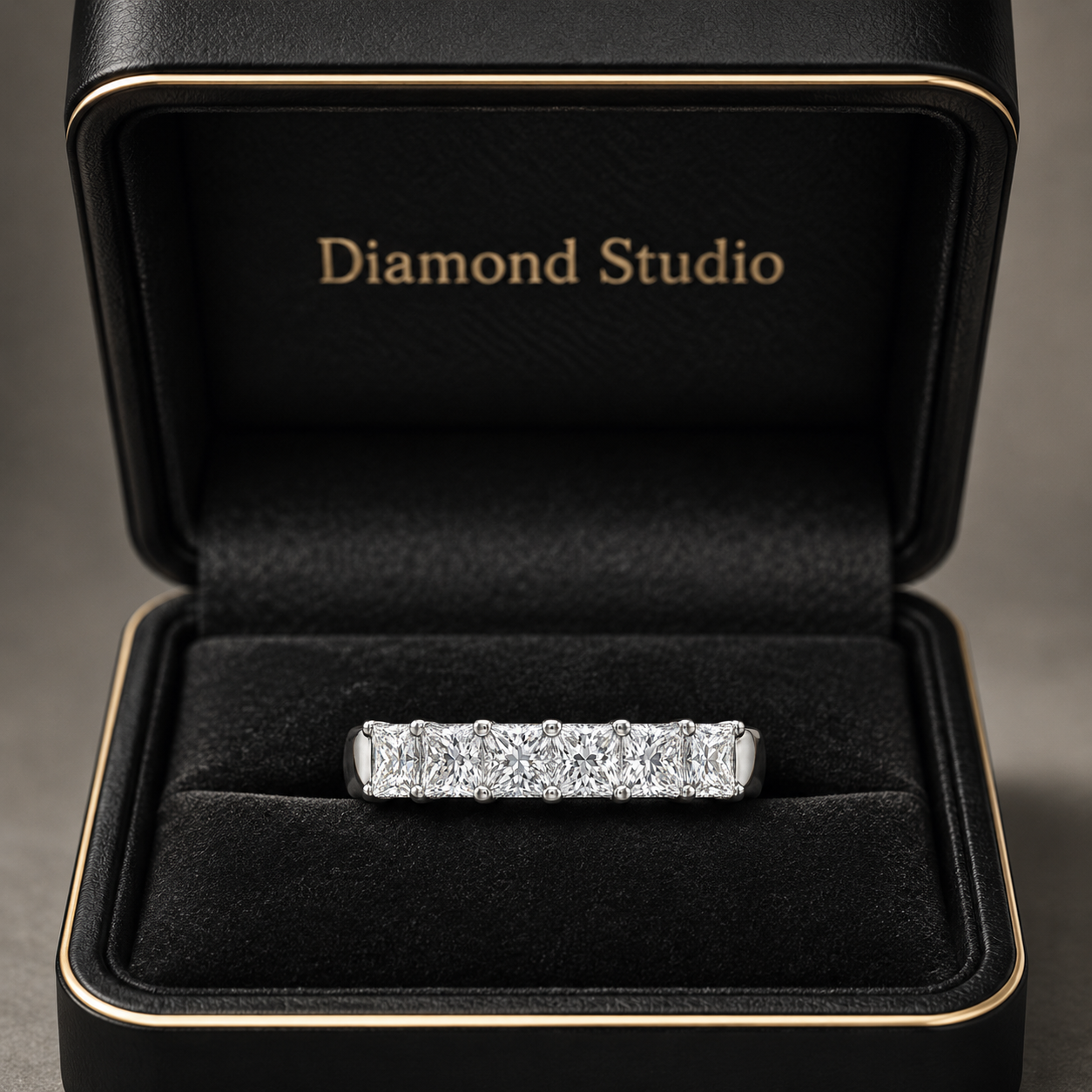 1.32 CT Lab-Grown Diamond Stackable Ring in 14K White Gold (D–F / VS1–VS2)