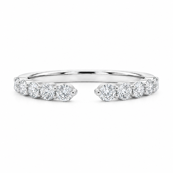 1.00 CT Lab-Grown Diamond Stackable Ring in 14K White Gold (Dâ€“F / VS1â€“VS2) from Diamond Studio