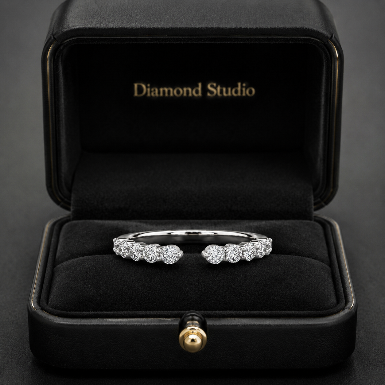 1.00 CT Lab-Grown Diamond Stackable Ring in 14K White Gold (D–F / VS1–VS2)